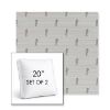 Picture of Schooner Plank | Set of 2 | 20" Sunbrella Boxed Square Outdoor Throw Pillows with Premium Inserts