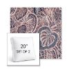 Picture of Sensibility Splendor | Set of 2 | 20" Sunbrella Boxed Square Outdoor Throw Pillows with Premium Inserts