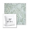 Picture of Sensibility Spring | Set of 2 | 20" Sunbrella Boxed Square Outdoor Throw Pillows with Premium Inserts