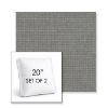 Picture of Shelter Surf | Set of 2 | 20" Sunbrella Boxed Square Outdoor Throw Pillows with Premium Inserts