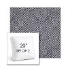Picture of Shibori Indigo | Set of 2 | 20" Sunbrella Boxed Square Outdoor Throw Pillows with Premium Inserts