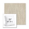 Picture of Slow Farafra | Set of 2 | 20" Sunbrella Boxed Square Outdoor Throw Pillows with Premium Inserts