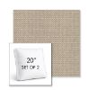 Picture of Source Oak | Set of 2 | 20" Sunbrella Boxed Square Outdoor Throw Pillows with Premium Inserts