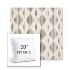 Picture of Spinner Diamond Onyx | Set of 2 | 20" Sunbrella Boxed Square Outdoor Throw Pillows with Premium Inserts