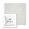 Picture of Switch Snow | Set of 2 | 20" Sunbrella Boxed Square Outdoor Throw Pillows with Premium Inserts