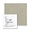 Picture of Tap Moss | Set of 2 | 20" Sunbrella Boxed Square Outdoor Throw Pillows with Premium Inserts
