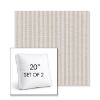 Picture of Tap Sand | Set of 2 | 20" Sunbrella Boxed Square Outdoor Throw Pillows with Premium Inserts