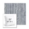 Picture of Tectonic Coastal | Set of 2 | 20" Sunbrella Boxed Square Outdoor Throw Pillows with Premium Inserts