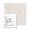 Picture of Tectonic Parchment | Set of 2 | 20" Sunbrella Boxed Square Outdoor Throw Pillows with Premium Inserts