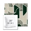 Picture of Territory Oxide | Set of 2 | 20" Sunbrella Boxed Square Outdoor Throw Pillows with Premium Inserts
