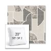 Picture of Territory Tin | Set of 2 | 20" Sunbrella Boxed Square Outdoor Throw Pillows with Premium Inserts