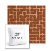 Picture of Toggle Terra Rosa | Set of 2 | 20" Sunbrella Boxed Square Outdoor Throw Pillows with Premium Inserts