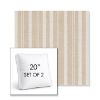 Picture of Tranquil Camel | Set of 2 | 20" Sunbrella Boxed Square Outdoor Throw Pillows with Premium Inserts