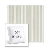Picture of Tranquil Sage | Set of 2 | 20" Sunbrella Boxed Square Outdoor Throw Pillows with Premium Inserts