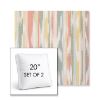 Picture of Transformation Garden | Set of 2 | 20" Sunbrella Boxed Square Outdoor Throw Pillows with Premium Inserts