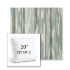 Picture of Transformation Moss | Set of 2 | 20" Sunbrella Boxed Square Outdoor Throw Pillows with Premium Inserts