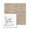 Picture of Tundra Rye | Set of 2 | 20" Sunbrella Boxed Square Outdoor Throw Pillows with Premium Inserts