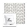 Picture of Underline Dove | Set of 2 | 20" Sunbrella Boxed Square Outdoor Throw Pillows with Premium Inserts