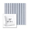 Picture of Unwind Sky | Set of 2 | 20" Sunbrella Boxed Square Outdoor Throw Pillows with Premium Inserts