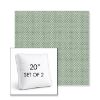 Picture of Wadi Tortuga | Set of 2 | 20" Sunbrella Boxed Square Outdoor Throw Pillows with Premium Inserts