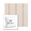 Picture of Wayward Wren | Set of 2 | 20" Sunbrella Boxed Square Outdoor Throw Pillows with Premium Inserts