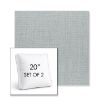 Picture of Willa Seaglass | Set of 2 | 20" Sunbrella Boxed Square Outdoor Throw Pillows with Premium Inserts
