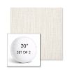 Picture of Adena Canvas | Set of 2 | 20" Sunbrella Boxed Round Outdoor Throw Pillows with Premium Inserts
