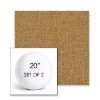 Picture of Abstraction Honey | Set of 2 | 20" Sunbrella Boxed Round Outdoor Throw Pillows with Premium Inserts