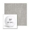 Picture of Adena Pebble | Set of 2 | 20" Sunbrella Boxed Round Outdoor Throw Pillows with Premium Inserts