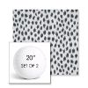 Picture of Agra Indigo | Set of 2 | 20" Sunbrella Boxed Round Outdoor Throw Pillows with Premium Inserts