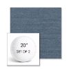 Picture of Ambrose Denim | Set of 2 | 20" Sunbrella Boxed Round Outdoor Throw Pillows with Premium Inserts