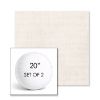 Picture of Ambrose Linen | Set of 2 | 20" Sunbrella Boxed Round Outdoor Throw Pillows with Premium Inserts