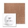 Picture of Argo Clay | Set of 2 | 20" Sunbrella Boxed Round Outdoor Throw Pillows with Premium Inserts