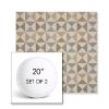 Picture of Array Dune | Set of 2 | 20" Sunbrella Boxed Round Outdoor Throw Pillows with Premium Inserts