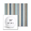 Picture of Ascend Spa | Set of 2 | 20" Sunbrella Boxed Round Outdoor Throw Pillows with Premium Inserts