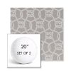 Picture of Bar Harbor Pebble | Set of 2 | 20" Sunbrella Boxed Round Outdoor Throw Pillows with Premium Inserts