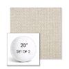 Picture of Blend Linen | Set of 2 | 20" Sunbrella Boxed Round Outdoor Throw Pillows with Premium Inserts
