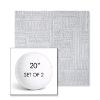 Picture of Boro Elegance | Set of 2 | 20" Sunbrella Boxed Round Outdoor Throw Pillows with Premium Inserts