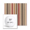 Picture of Brannon Redwood | Set of 2 | 20" Sunbrella Boxed Round Outdoor Throw Pillows with Premium Inserts