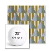 Picture of Buoy Key West | Set of 2 | 20" Sunbrella Boxed Round Outdoor Throw Pillows with Premium Inserts