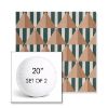 Picture of Buoy Santa Monica | Set of 2 | 20" Sunbrella Boxed Round Outdoor Throw Pillows with Premium Inserts
