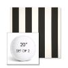 Picture of Cabana Classic | Set of 2 | 20" Sunbrella Boxed Round Outdoor Throw Pillows with Premium Inserts