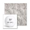 Picture of Calm Graphite | Set of 2 | 20" Sunbrella Boxed Round Outdoor Throw Pillows with Premium Inserts