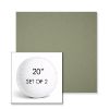 Picture of Canvas Almond | Set of 2 | 20" Sunbrella Boxed Round Outdoor Throw Pillows with Premium Inserts