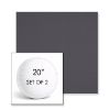 Picture of Canvas Ardoise | Set of 2 | 20" Sunbrella Boxed Round Outdoor Throw Pillows with Premium Inserts