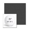 Picture of Canvas Carbon | Set of 2 | 20" Sunbrella Boxed Round Outdoor Throw Pillows with Premium Inserts