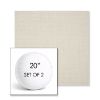 Picture of Canvas Cloud | Set of 2 | 20" Sunbrella Boxed Round Outdoor Throw Pillows with Premium Inserts