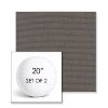 Picture of Canvas Coal | Set of 2 | 20" Sunbrella Boxed Round Outdoor Throw Pillows with Premium Inserts