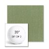 Picture of Canvas Fern | Set of 2 | 20" Sunbrella Boxed Round Outdoor Throw Pillows with Premium Inserts