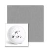 Picture of Canvas Lead Chine | Set of 2 | 20" Sunbrella Boxed Round Outdoor Throw Pillows with Premium Inserts